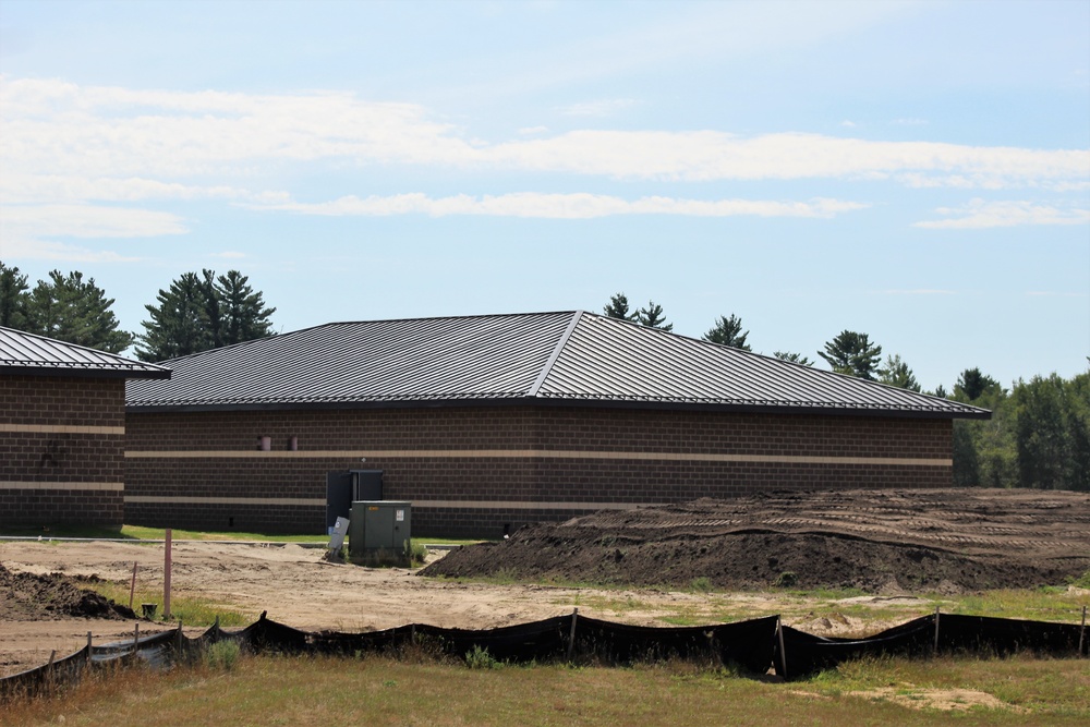 Work on five new battle simulations buildings continues in 200 block at Fort McCoy