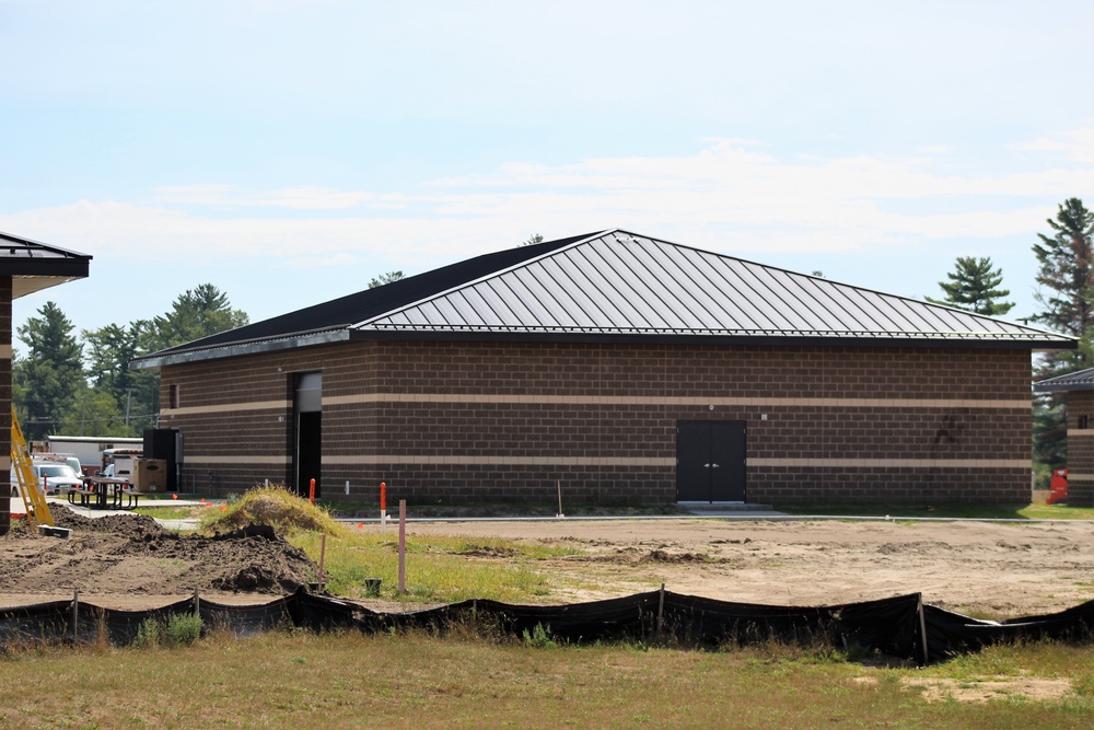 Work on five new battle simulations buildings continues in 200 block at Fort McCoy