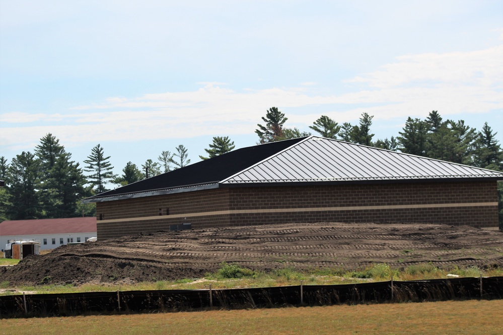 Work on five new battle simulations buildings continues in 200 block at Fort McCoy