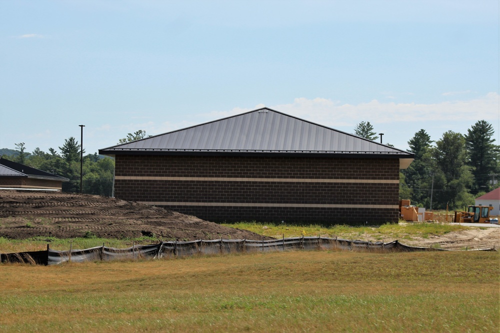 Work on five new battle simulations buildings continues in 200 block at Fort McCoy