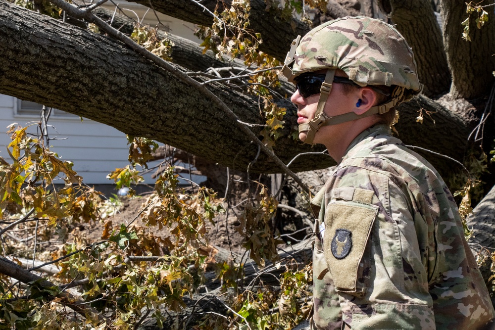 Iowa National Guard derecho cleanup continues