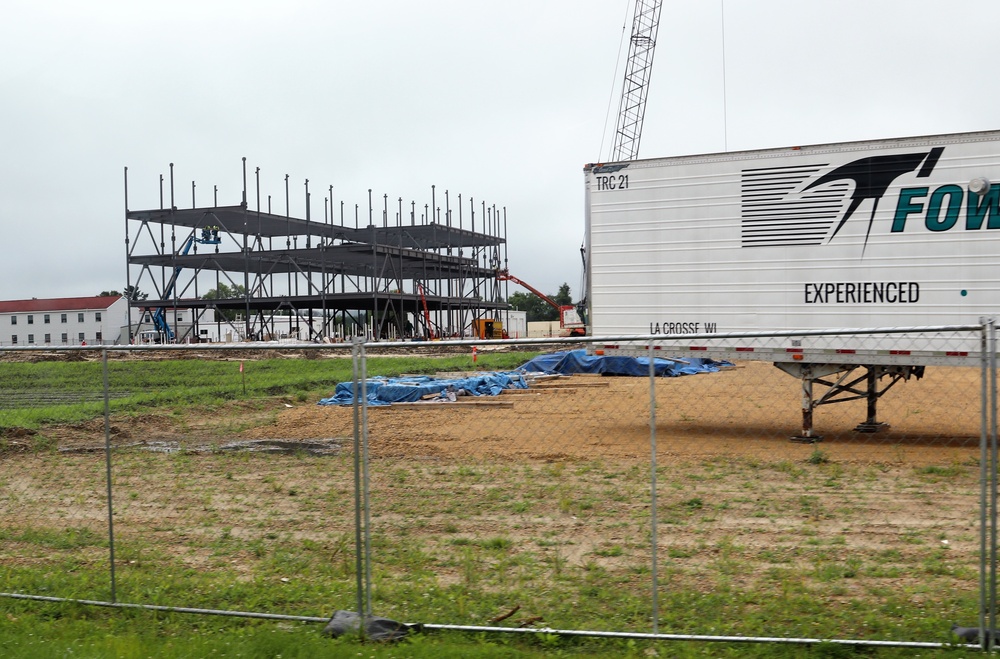 Army Corps of Engineers-led projecct to build new barracks continues at Fort McCoy