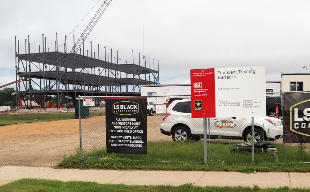 Army Corps of Engineers-led projecct to build new barracks continues at Fort McCoy