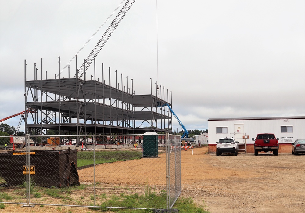 Army Corps of Engineers-led projecct to build new barracks continues at Fort McCoy