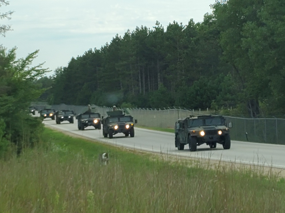 Convoy training operations at Fort McCoy