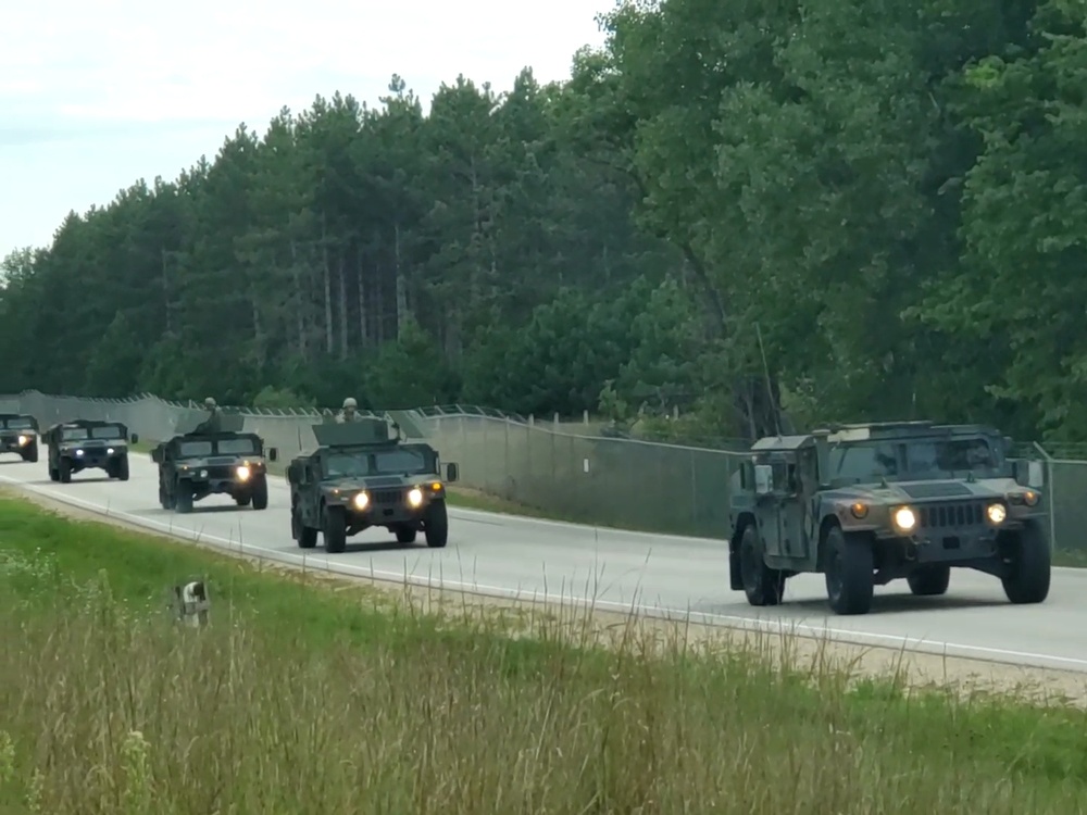 Convoy training operations at Fort McCoy