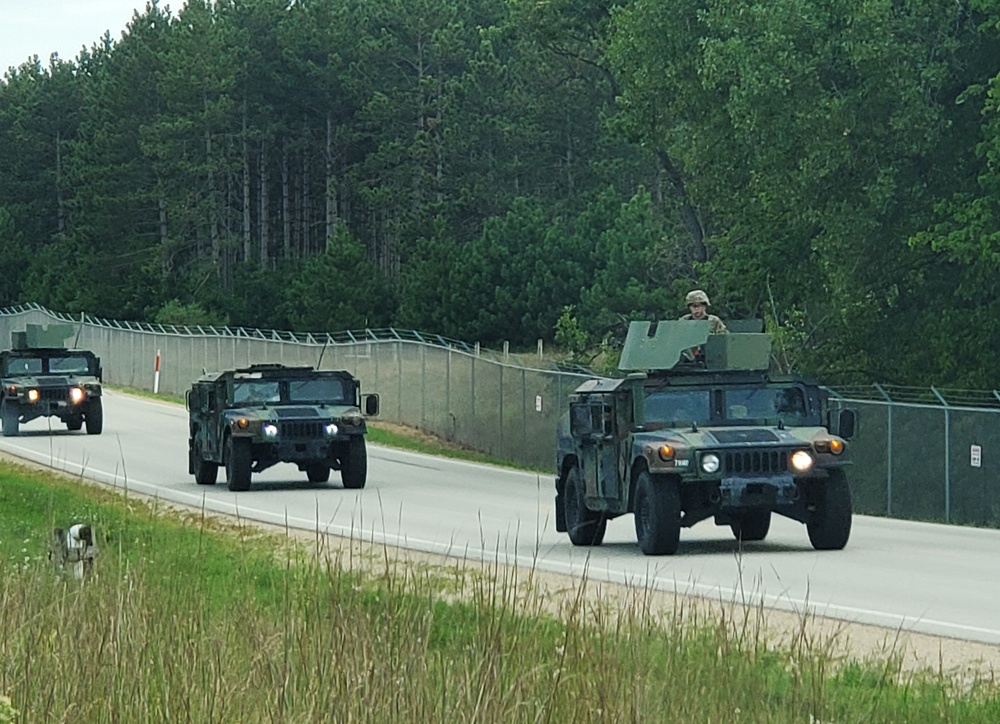 Convoy training operations at Fort McCoy