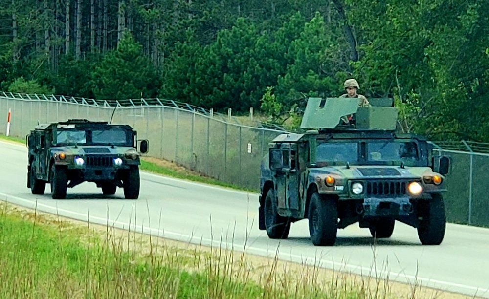Convoy training operations at Fort McCoy