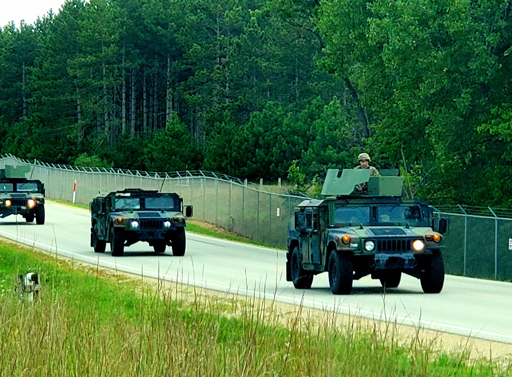 Convoy training operations at Fort McCoy