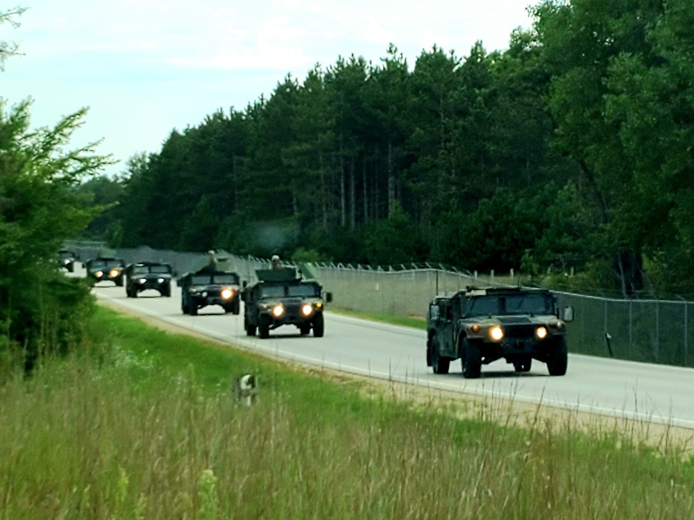 Convoy training operations at Fort McCoy