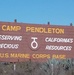 Marine Corps Base Camp Pendleton's Interstate Highway 5 sign