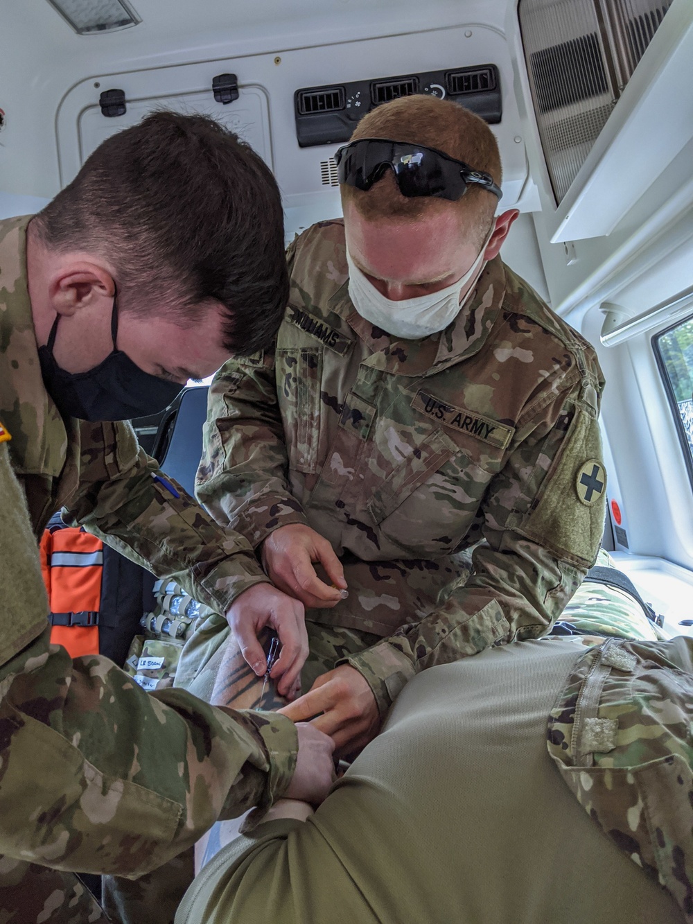 Task Force Illini rehearse medical evacuation plan