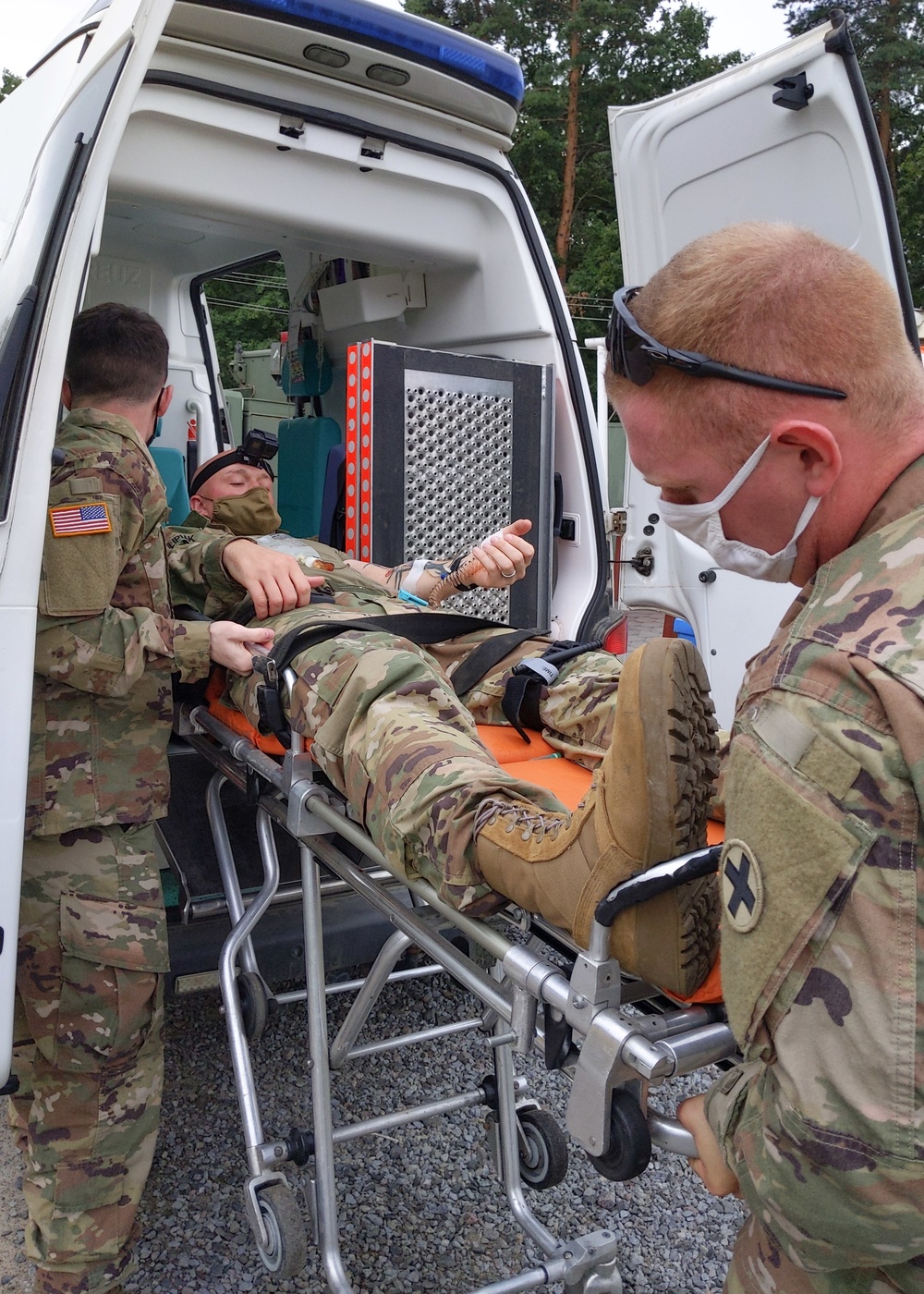 Task Force Illini rehearse medical evacuation plan