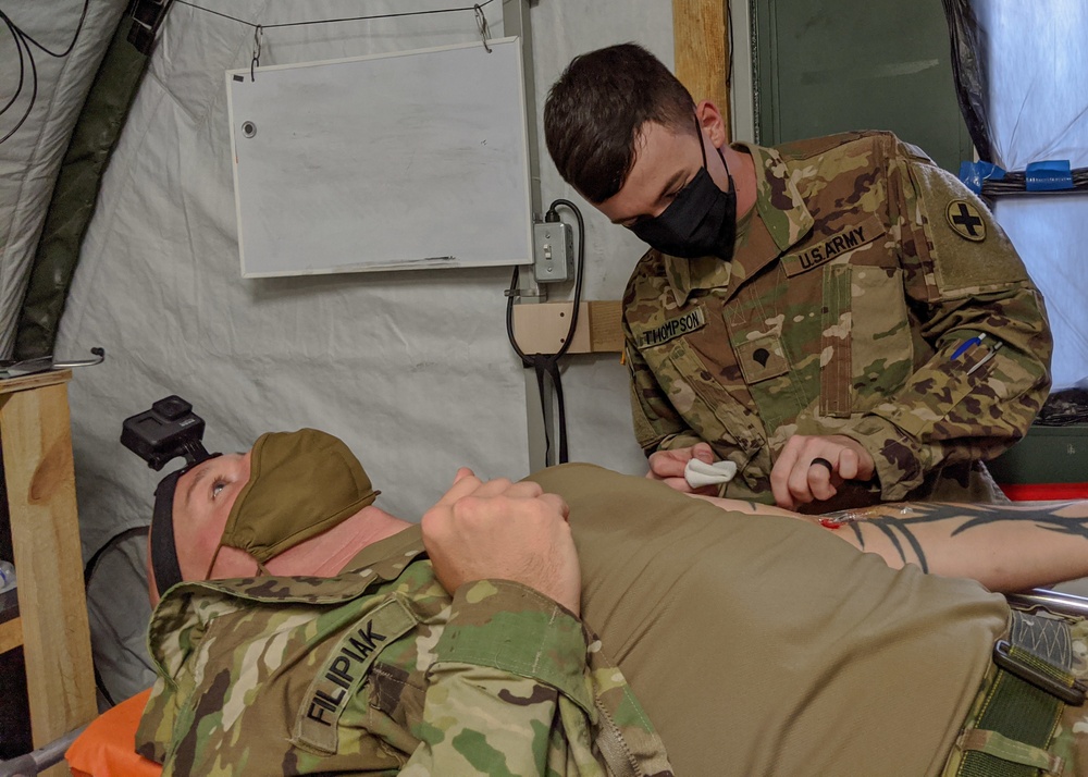 Task Force Illini rehearse medical evacuation plan