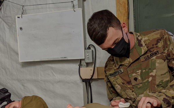 Task Force Illini rehearse medical evacuation plan