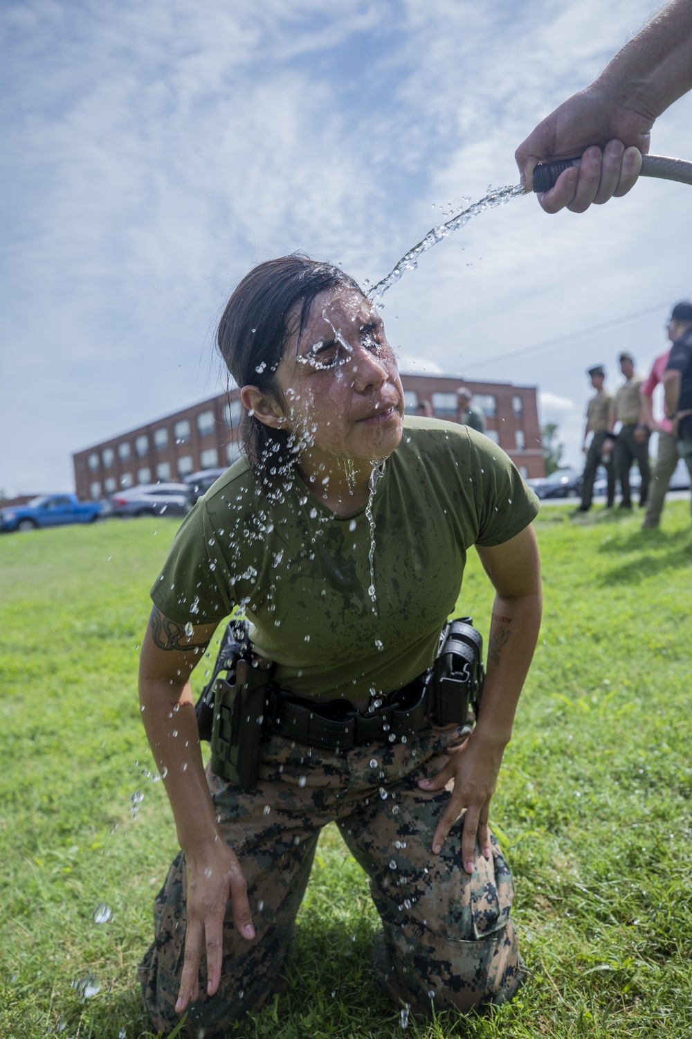 Marine Corps Base Quantico Marines OC Spray Training