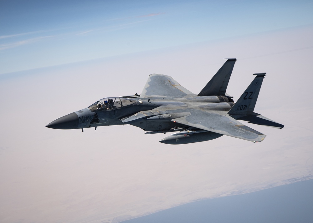 F-15s over the Arabian Gulf