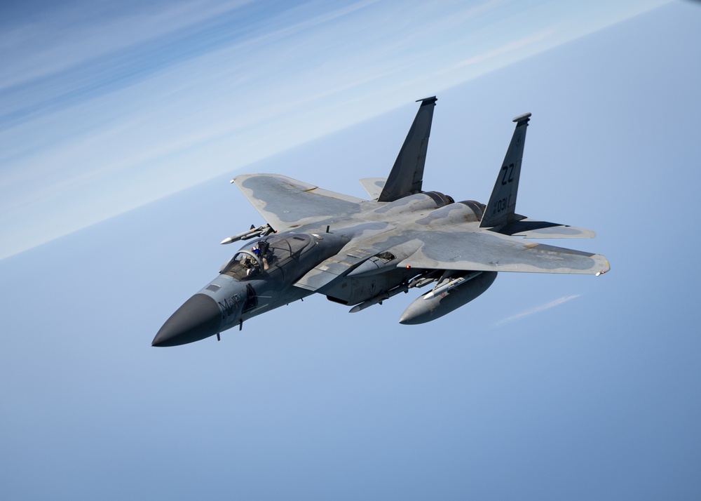 F-15s over the Arabian Gulf