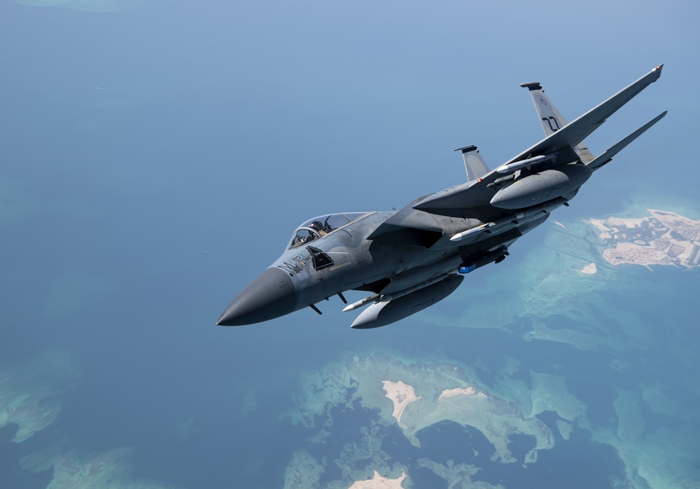 DVIDS - Images - F-15s over the Arabian Gulf [Image 11 of 15]