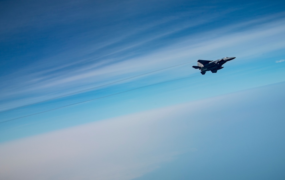 F-15s over the Arabian Gulf