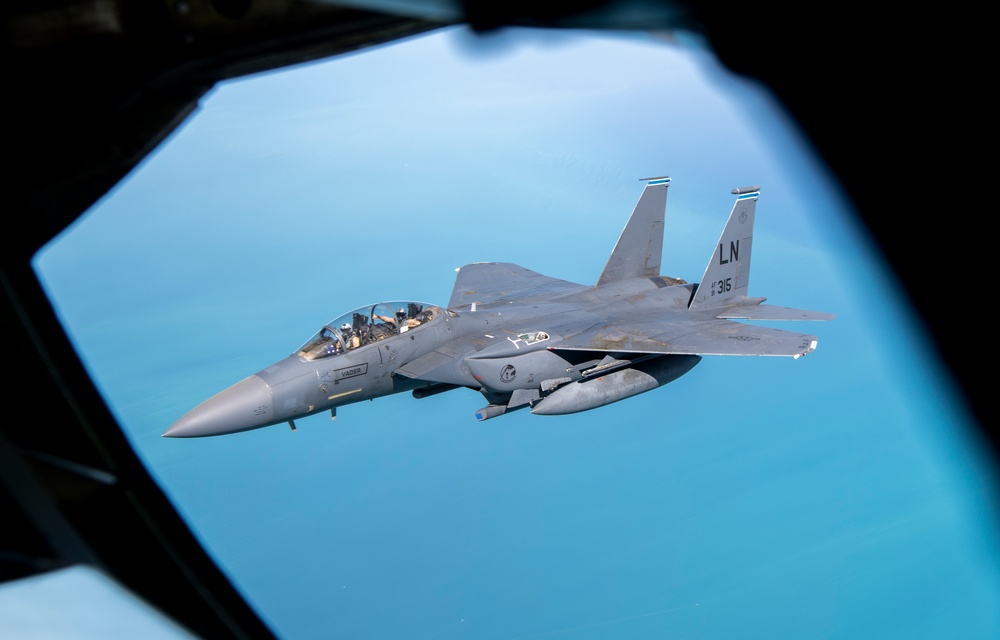 F-15s over the Arabian Gulf