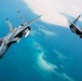 F-15Cs fly over the Arabian Gulf