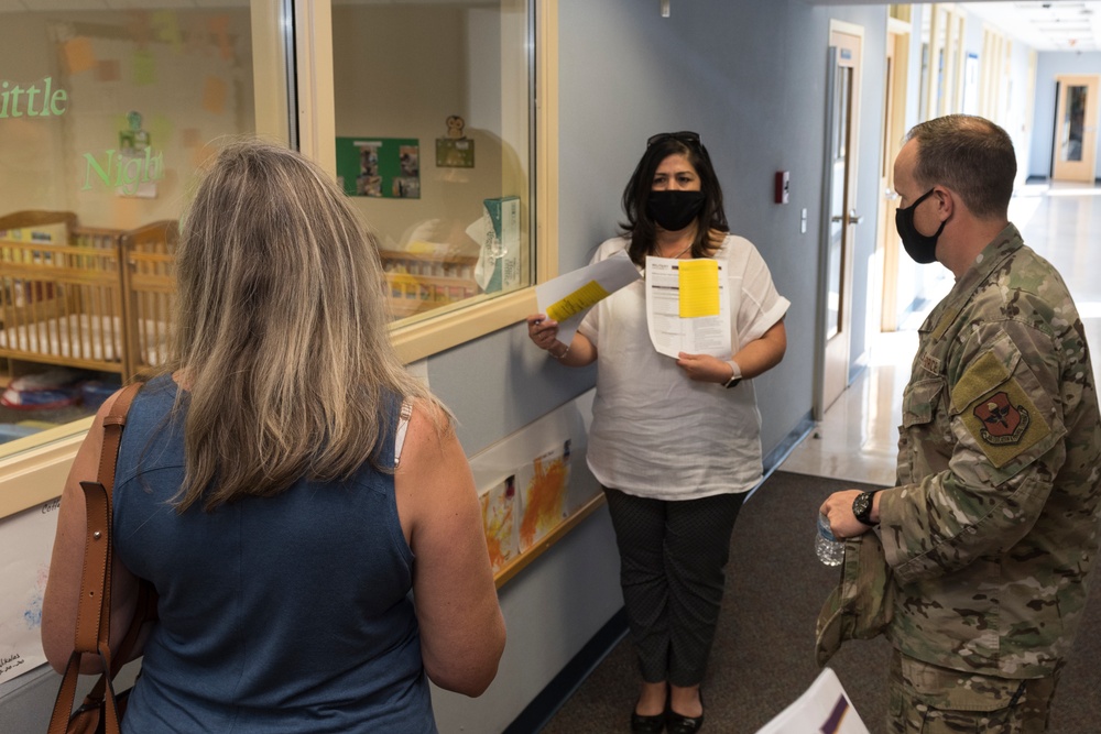 Col. Prather tours CDC, Youth Center, STEM school, housing