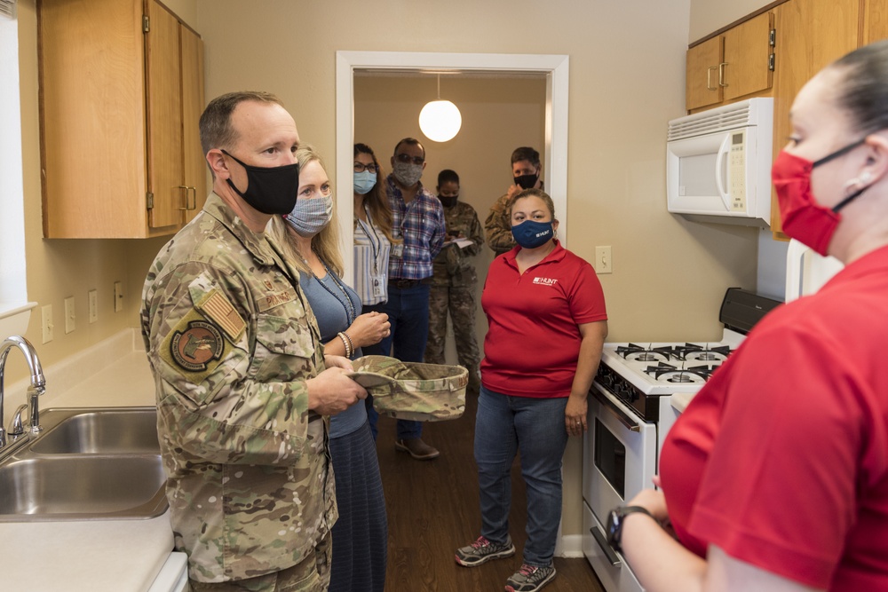 Col. Prather tours CDC, Youth Center, STEM school, housing