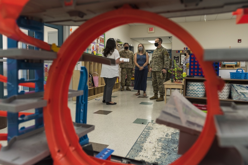 Col. Prather tours CDC, Youth Center, STEM school, housing