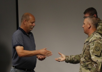 Doran gets recognized for service