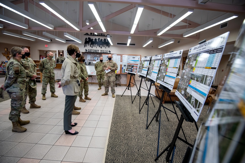 Air Force top officials visit JBSA missions for first combined trip