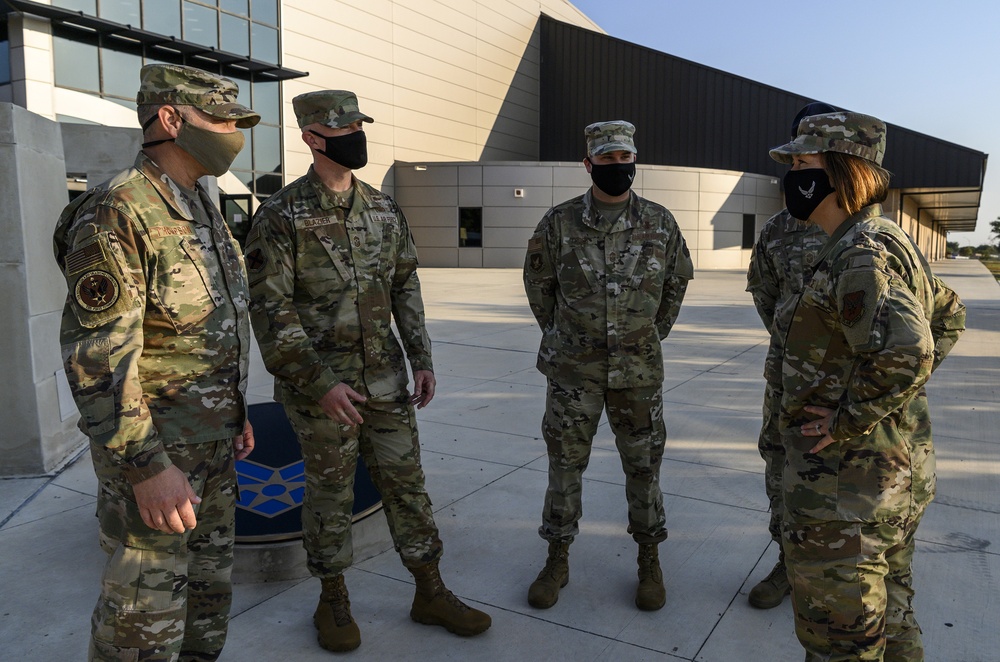 Air Force top officials visit JBSA missions for first combined trip