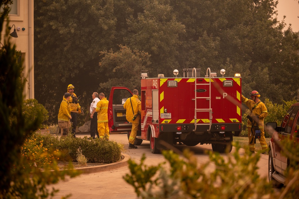 Travis firefighters help community battle Solano wildfires