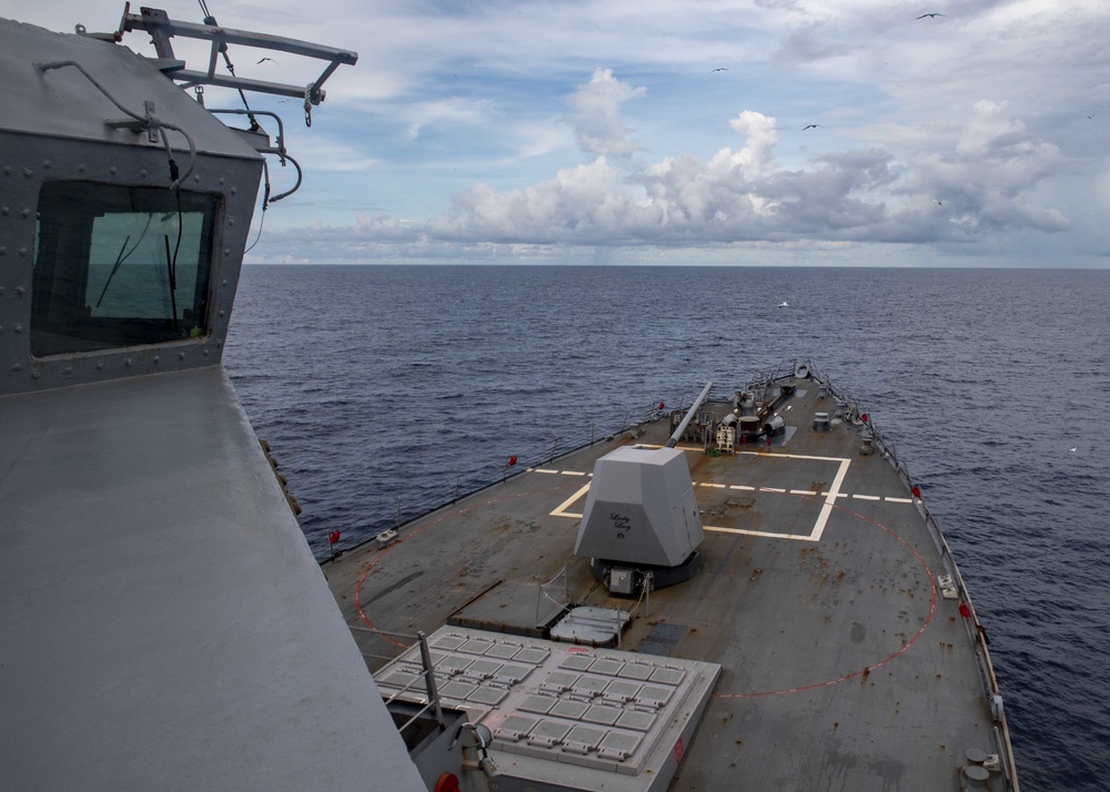 USS Mustin Transits South China Sea
