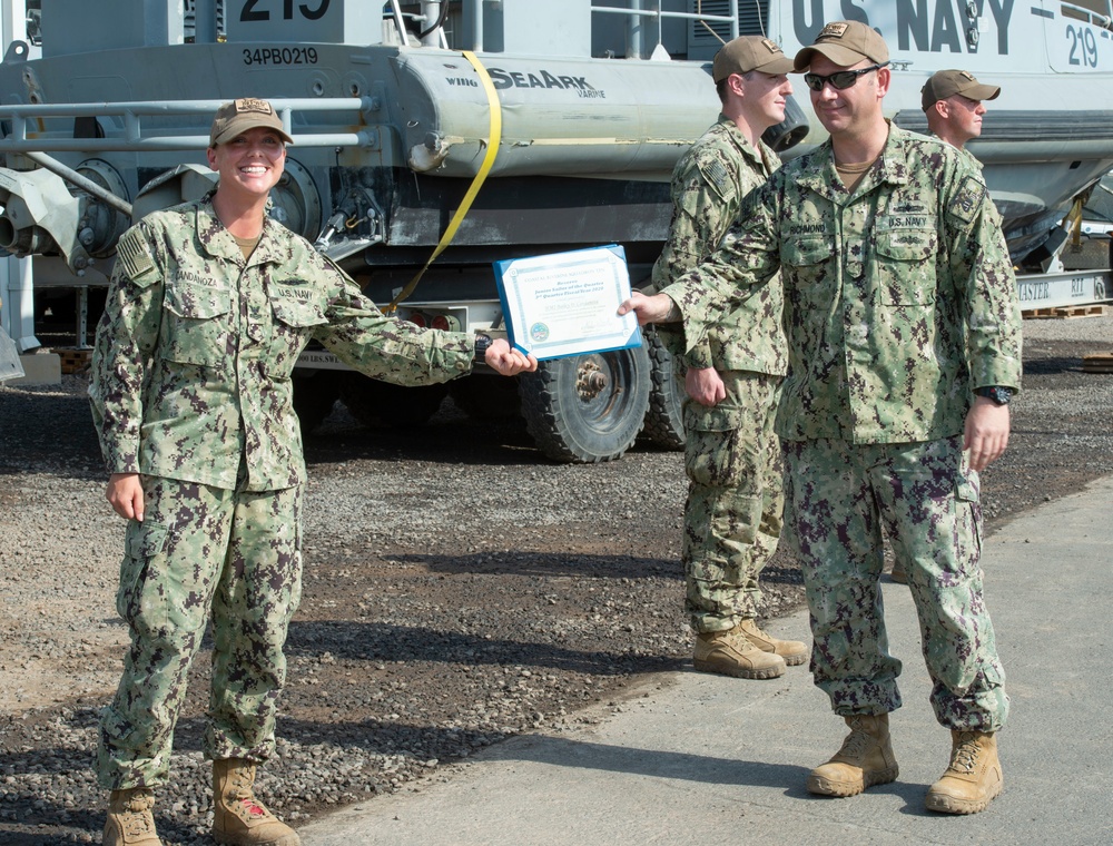 Coastal Riverine Squadron 10 Presents Awards, EXW