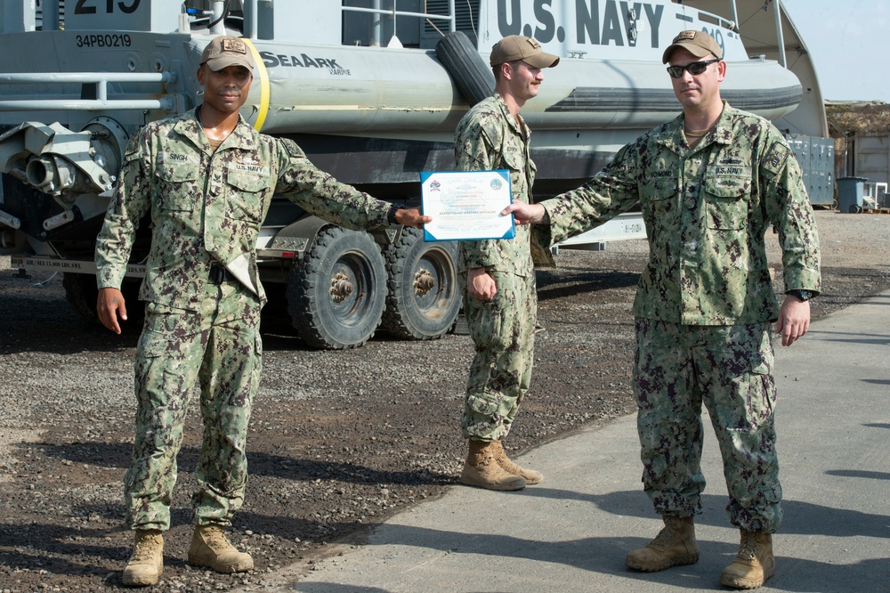 Coastal Riverine Squadron 10 Presents Awards, EXW