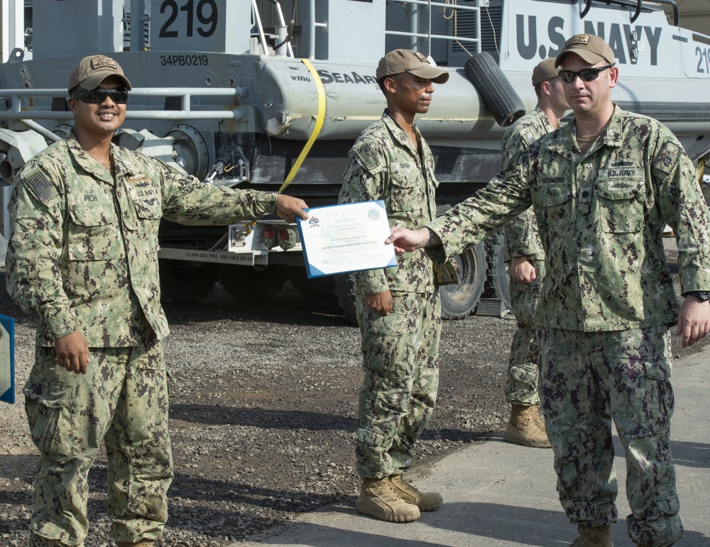 Coastal Riverine Squadron 10 Presents Awards, EXW