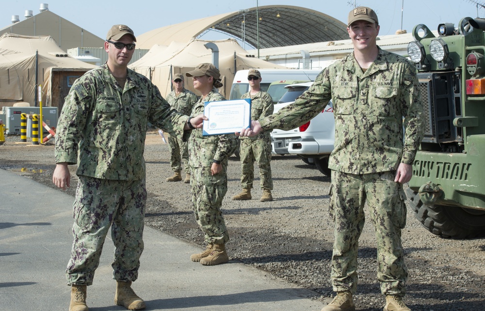 Coastal Riverine Squadron 10 Presents Awards, EXW