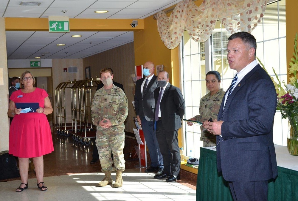 IMCOM-Europe Director Tommy Mize visit