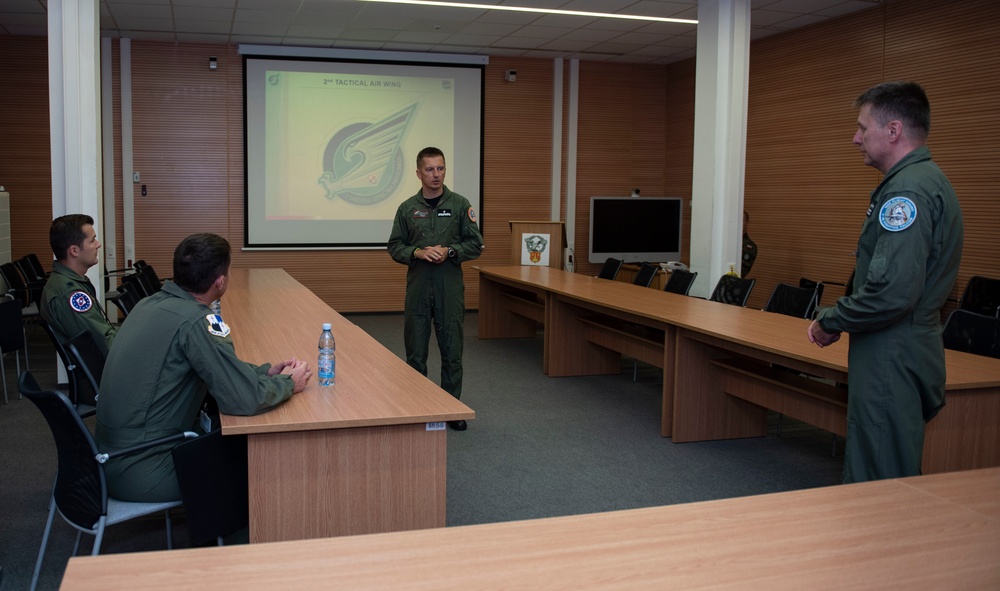 52nd FW commander visits 32nd Tactical AB