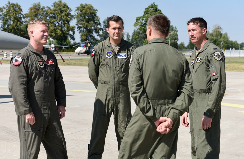 52nd FW commander visits 32nd Tactical AB