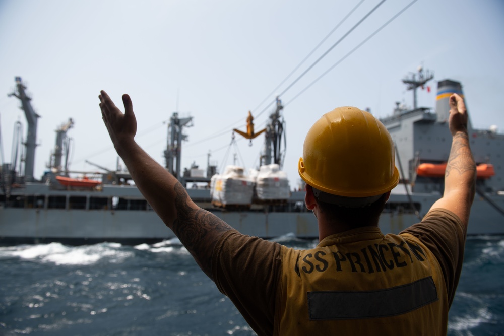 USS Princeton, USNS Yukon conduct a RAS