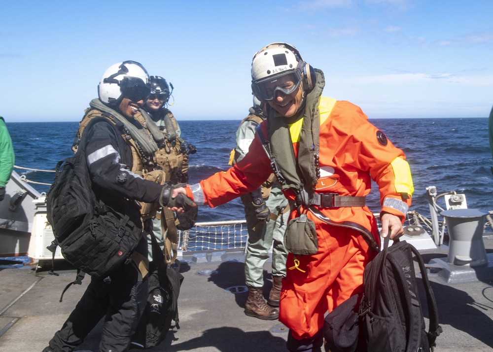 Royal Canadian Navy Captain Visits USS Thomas Hudner (DDG 116)