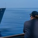 USS HALSEY CONDUCTS A REPLENISHMENT-AT-SEA