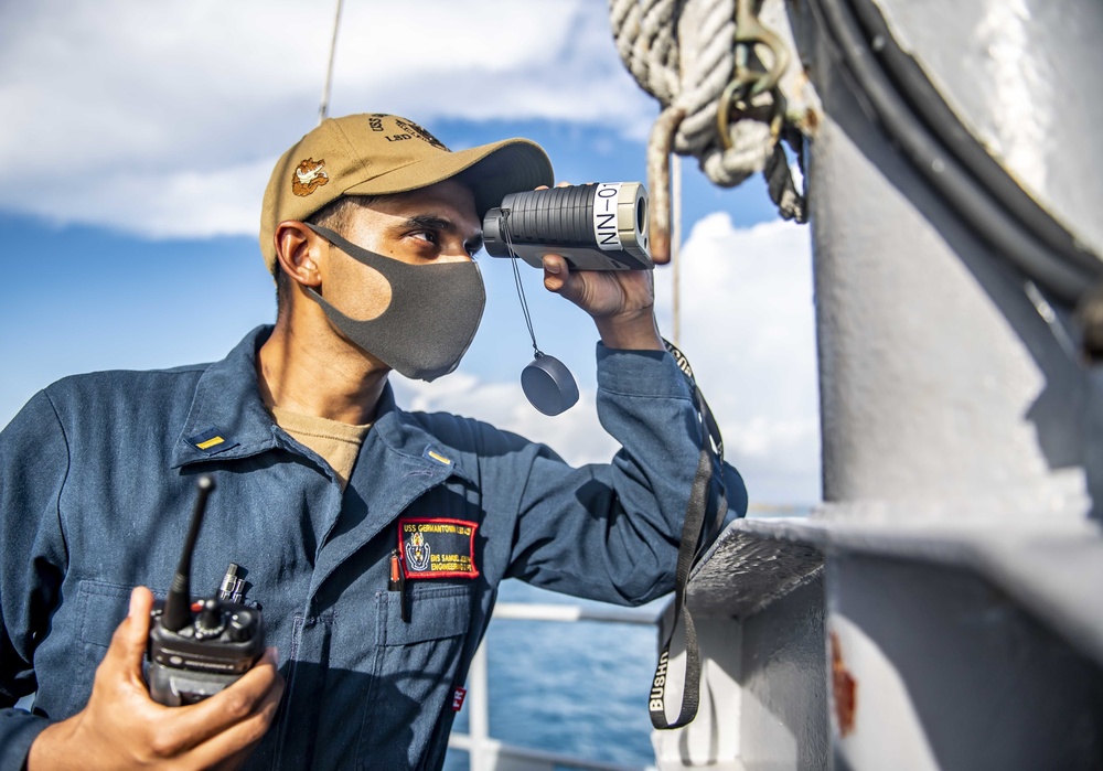 USS Germantown (LSD 42) Departs Okinawa, Japan