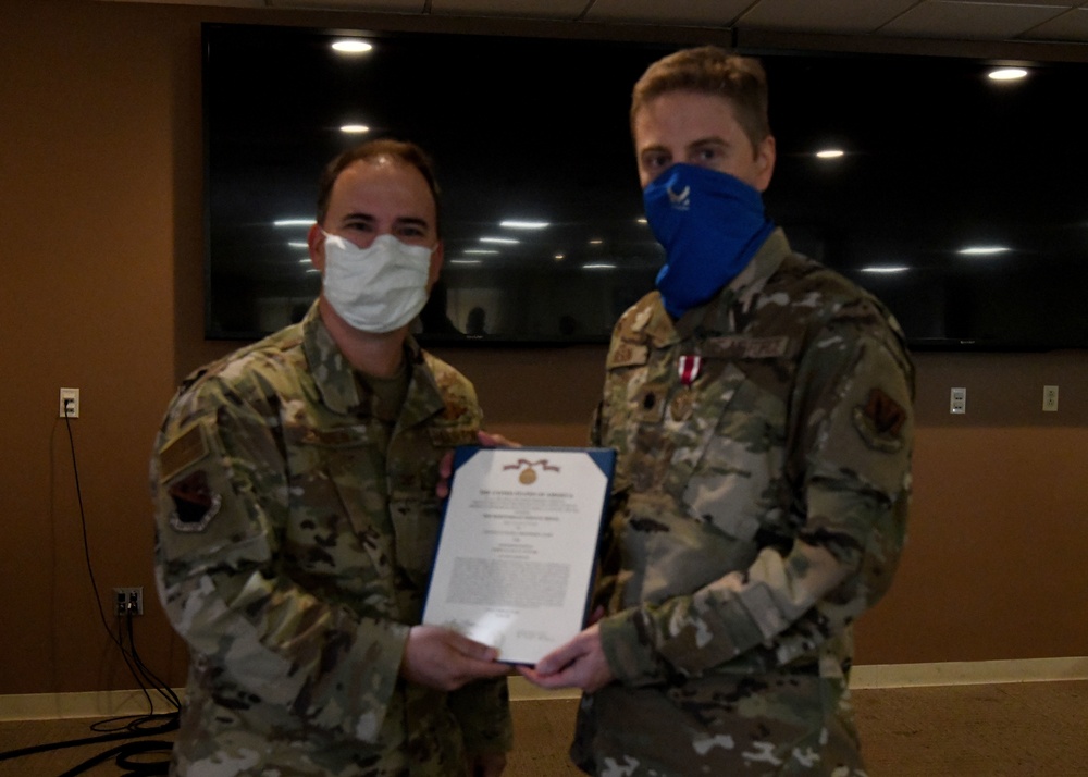 104th Fighter Wing leadership conduct walking tour