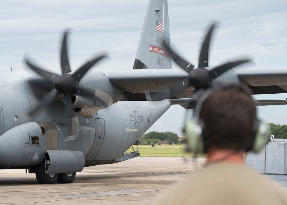 Wing evacuates aircraft, continues Tropical Storm Marco, Laura missions