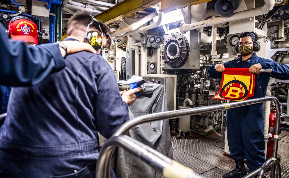 Sailors Aboard USS Germantown (LSD 42) Participate in Damage Control Training
