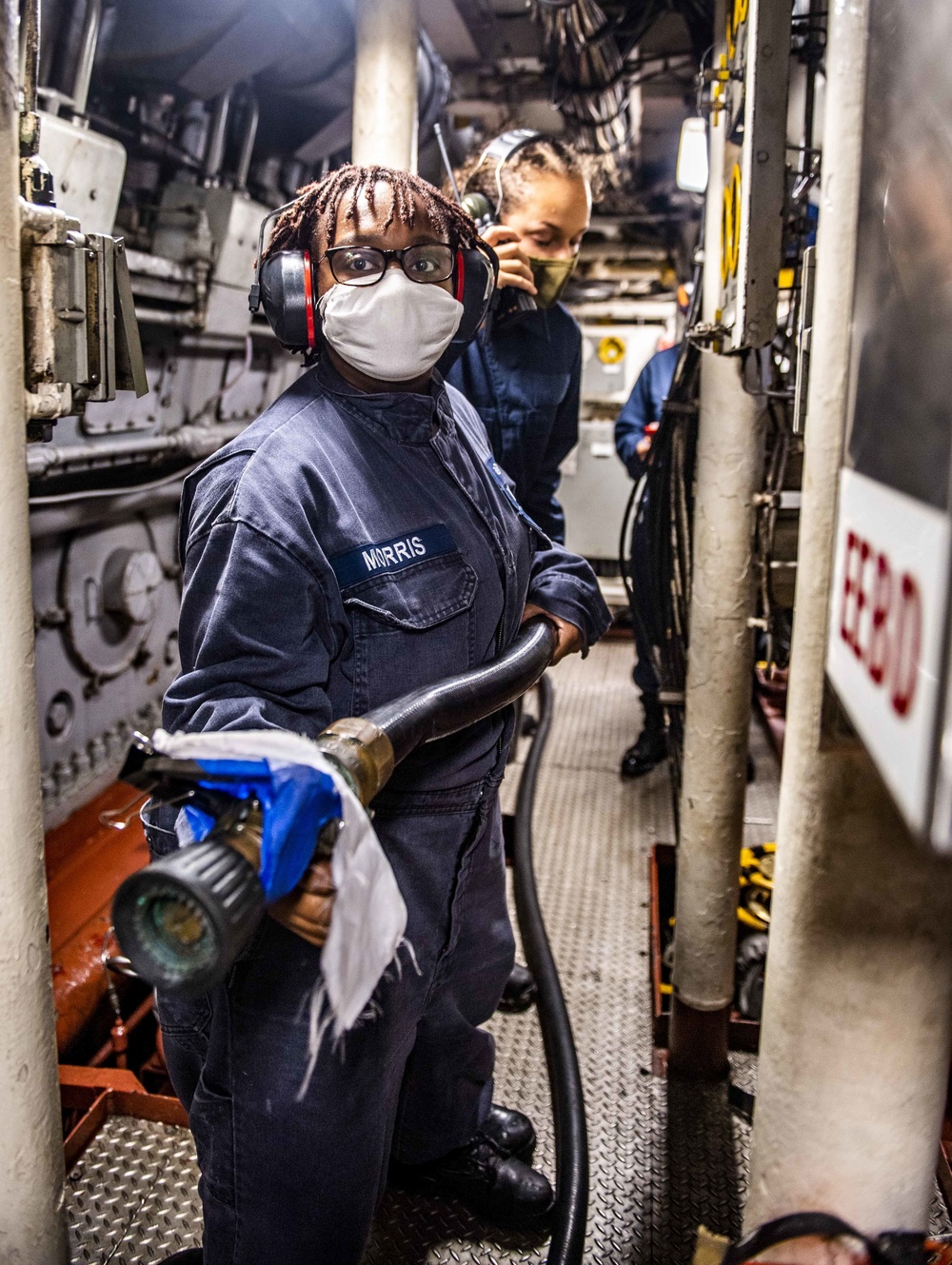 Sailors Aboard USS Germantown (LSD 42) Participate in Damage Control Training