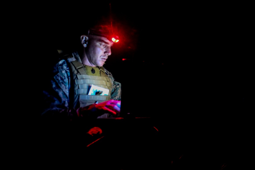 5th Air Naval Gunfire Liaison Company coordinates close air support and assault support during training